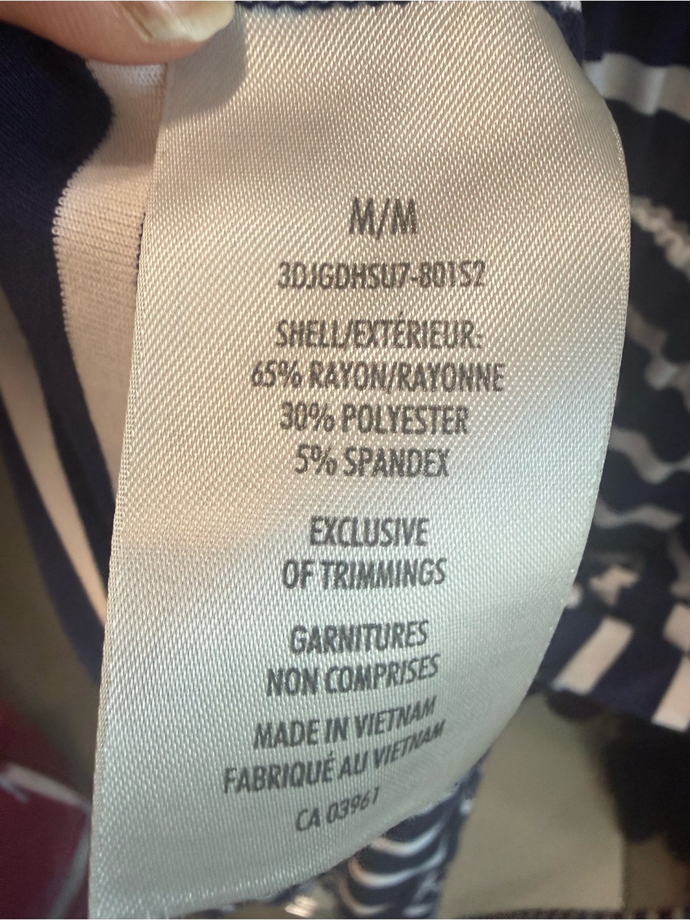 Denver Hayes Navy & White Striped Maxi Dress - Picture 6 of 6